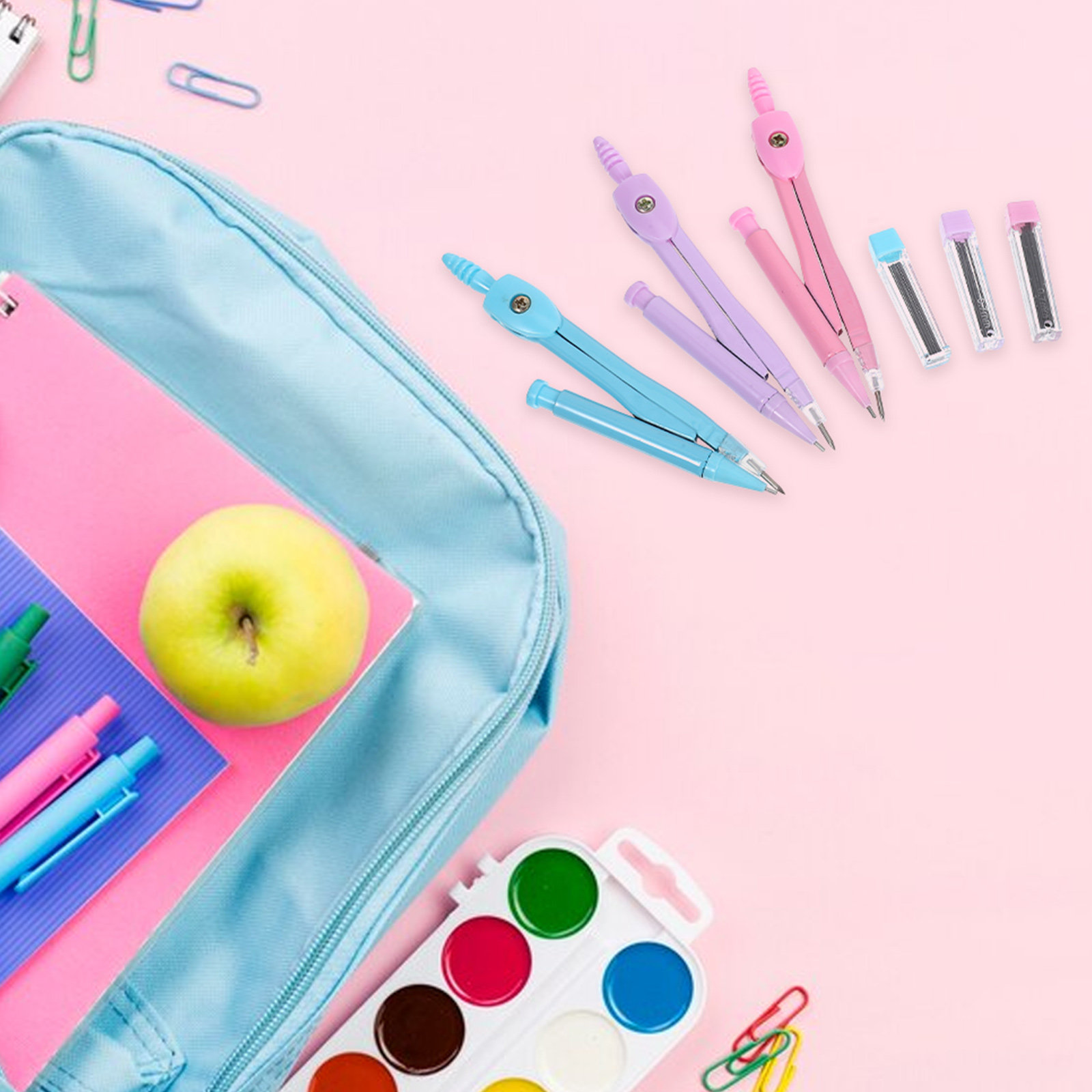 Kompas do rysowania, narzędzie – Math Geometry Set With Compass recenzja i cena